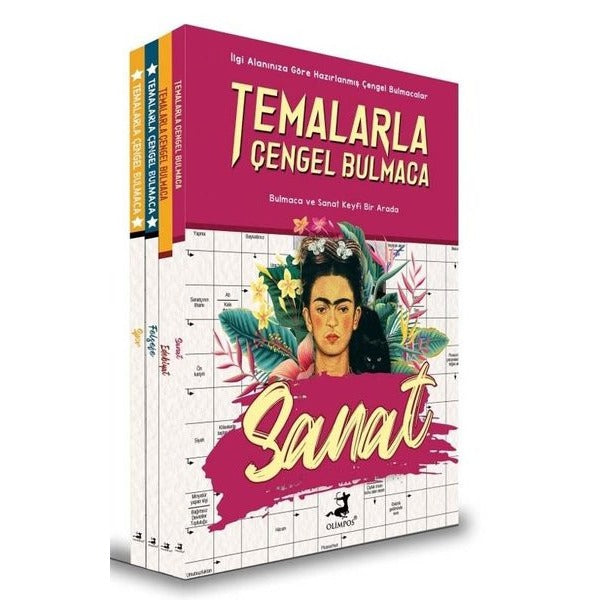 Temalarla Çengel Bulmaca Seti - 4 Kitap Takım | Olimpos Yayınları (İnce Kapak)