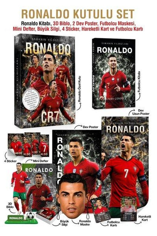 Ronaldo Özel Kutulu Set - Sahanın Yıldızları | Parodi Yayınları (İnce Kapak)
