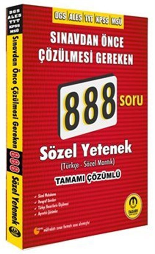 DGS ALES 888 Sözel Yetenek Video Çözümlü Soru Bankası