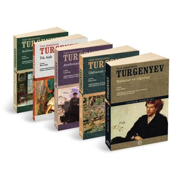 İvan Sergeyeviç Turgenyev Seti - 5 Kitap Takım | İletişim Yayınları (İnce Kapak)