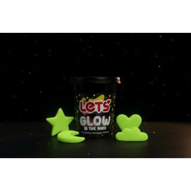 Let's Karanlıkta Parlayan Oyun Hamuru Sarı 110g | Lets
