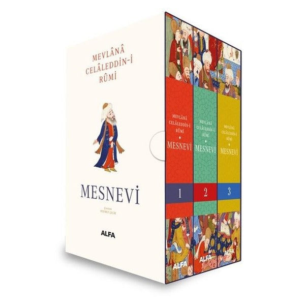 Mesnevi Seti - 3 Kitap Takım - Vuslatın 750. Yılı - Kutulu | Alfa Yayıncılık (Ciltli)