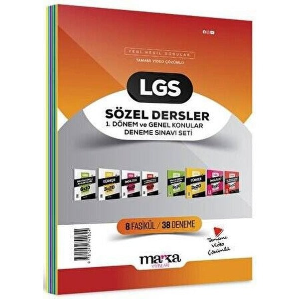 2025 LGS Sözel Dersler 1. Dönem ve Genel Konular Deneme Sınavı Seti 8 Fasikül 38 Deneme