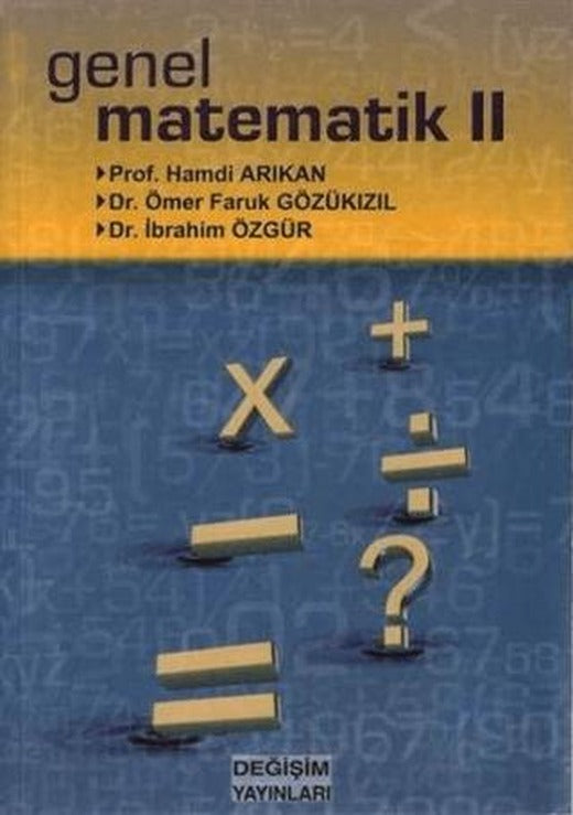 Genel Matematik 2 | Değişim Yayınları (Ciltsiz)