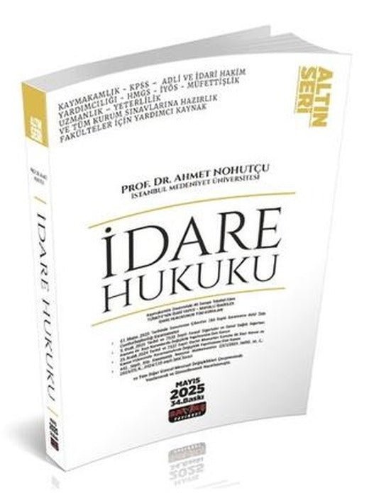 İdare Hukuku Konu Anlatımı Altın Seri | Savaş Yayınevi (Ciltsiz)