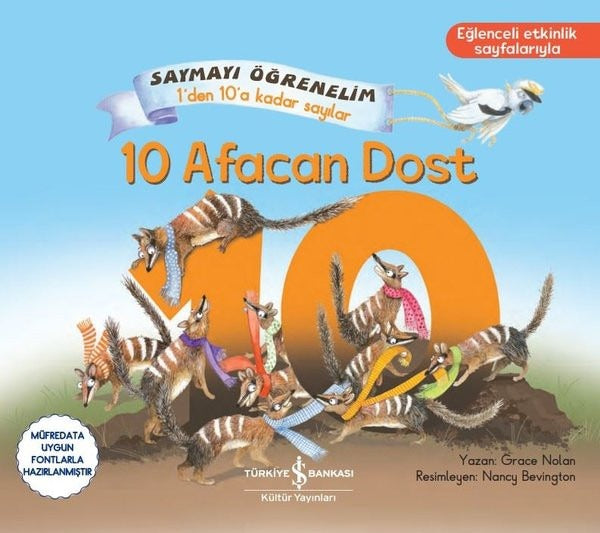 10 Afacan Dost - Saymayı Öğrenelim 1'den 10'a Kadar Sayılar | İş Bankası Kültür Yayınları