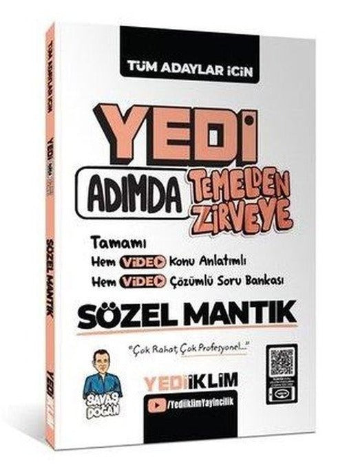 Yediiklim 2025 KPSS Tüm Adaylar İçin 7 Adım Temel Zirve Sözel Mantık | Yediiklim Yayınları (İnce Kapak)