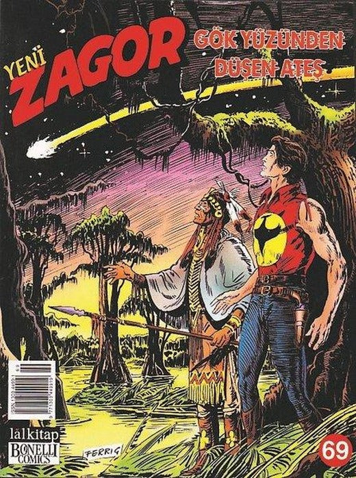Zagor Sayı 69-Gökyüzünden Düşen Ateş | Lal (İnce Kapak)