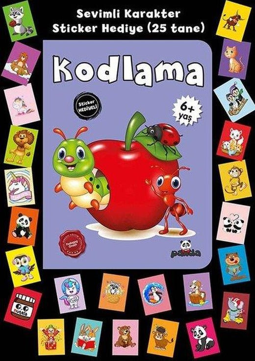 Kodlama - Stickerlı 6+ Yaş | Panda (İnce Kapak)