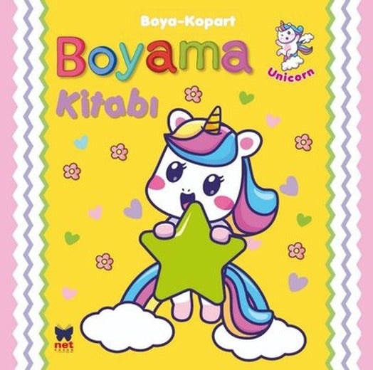 Boyama Kitabı Boya - Kopart - Unicorn | Net Çocuk Yayınları