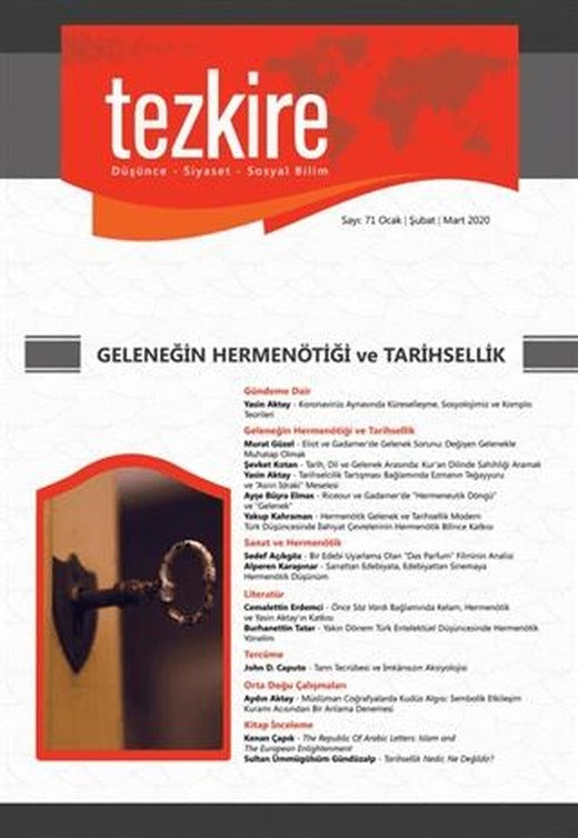 Tezkire Dergisi Sayı: 71 Ocak-Şubat-Mart 2020 | Tezkire Dergisi (Ciltsiz)