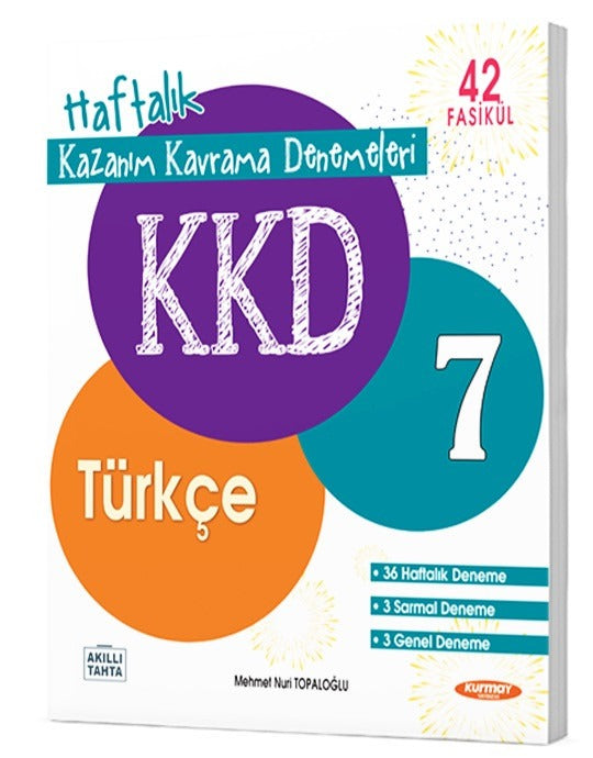 7. Sınıf Türkçe Haftalık Kazanım Kavrama Föyleri | Kurmay Yayınları (Ciltsiz)