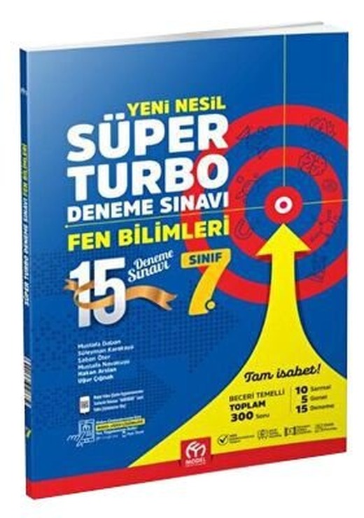 7. Sınıf Fen Bilimleri Yeni Nesil Süper Turbo Deneme Sınavı | Model Eğitim Yayınları