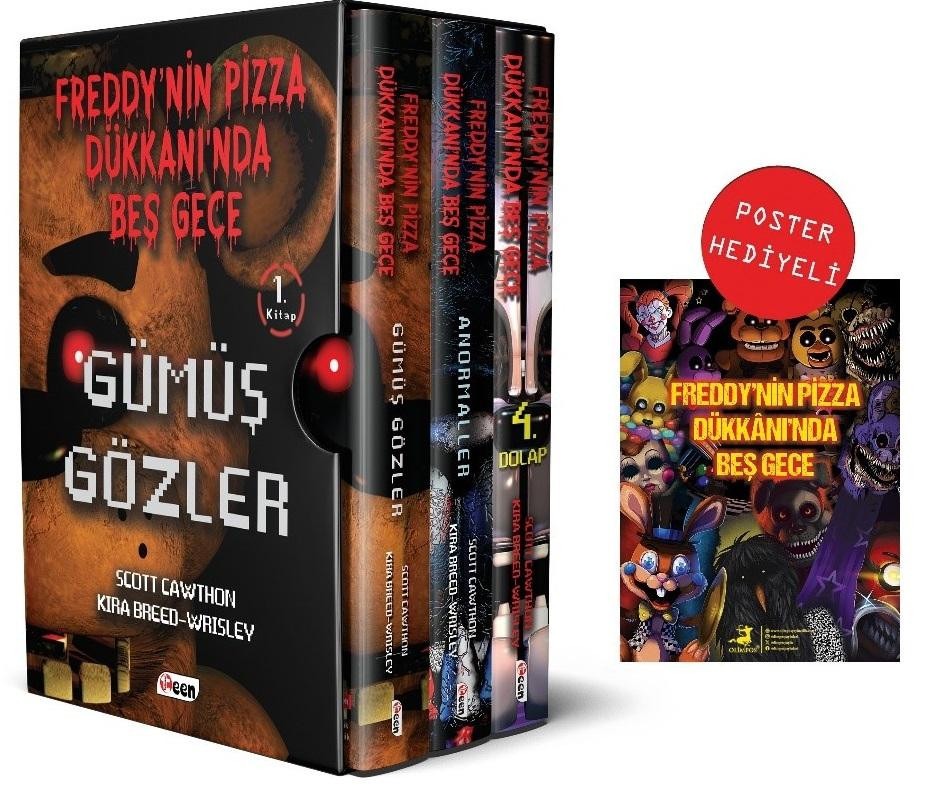 Freddy'nin Pizza Dükkanı'nda Beş Gece Seti - 3 Kitap Takım Kutulu Set | Olimpos Yayınları