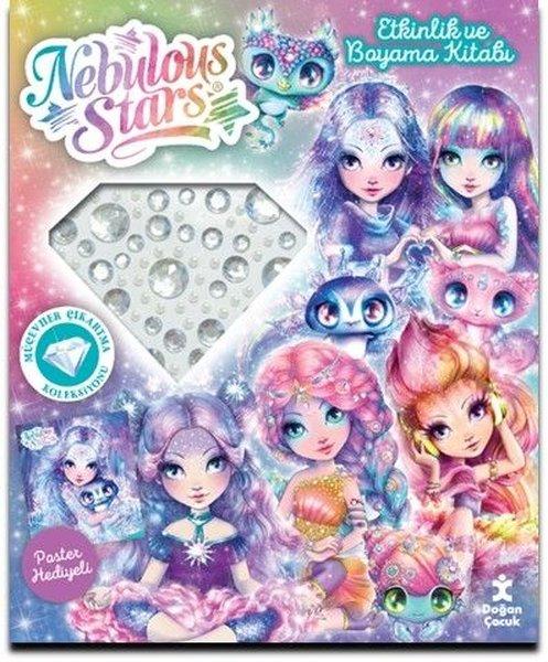 Nebulous Stars Etkinlik ve Boyama Kitabı - Mücevher Çıkartma Koleksiyonu - Poster Hediyeli | Doğan Çocuk (İnce Kapak) - Resim 1