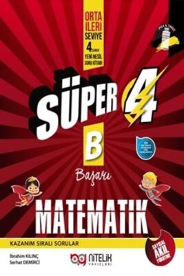 4. Sınıf Süper Matematik Yeni Nesil Soru Kitabı - İbrahim Kılınç kitap kapağı