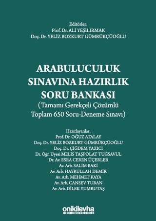 Arabuluculuk Sınavına Hazırlık Soru Bankası | On İki Levha Yayınları (Ciltsiz) - Resim 1