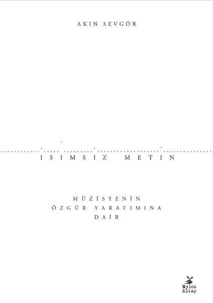 İsimsiz Metin | Mylos Kitap (İnce Kapak) - Resim 1