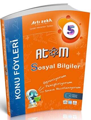 Artı Zeka Yayınları 5. Sınıf Atom Sosyal Bilgiler Konu Föyleri - Kolektif kitap kapağı