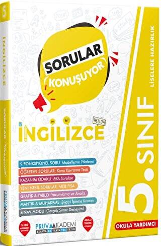 5. Sınıf İngilizce Sorular Konuşuyor Soru Bankası - Kolektif kitap kapağı