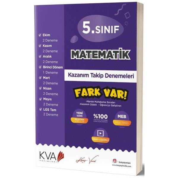5. Sınıf Matematik Kazanım Takip Denemeleri - Kolektif kitap kapağı
