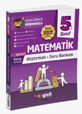 Gizli Yayınları 5. Sınıf Matematik Konu Anlatımlı Soru Bankası - Kerim Gündoğdu kitap kapağı