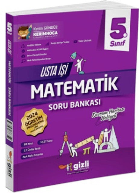 5. Sınıf Matematik Usta İşi Soru Bankası + Kavram Haritası 2025 - Kolektif kitap kapağı