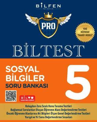 5. Sınıf Sosyal Bilgiler Biltest Pro Soru Bankası - Komisyon kitap kapağı