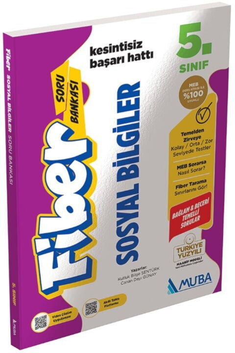 5. Sınıf Sosyal Bilgiler Fiber Soru Bankası Muba Yayınları kitap kapağı