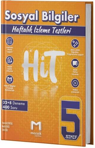 5. Sınıf Sosyal Bilgiler HİT 40 Deneme - Yasin Altıntaş kitap kapağı
