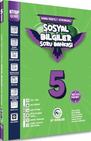 5. Sınıf Sosyal Bilgiler Kazanım Etkinlikli Soru Bankası - Veysel Gül kitap kapağı