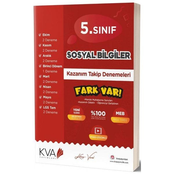5. Sınıf Sosyal Bilgiler Kazanım Takip Denemeleri - Kolektif kitap kapağı