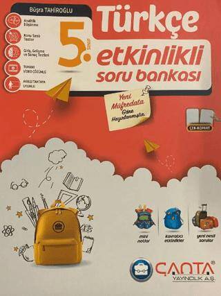 5. Sınıf Türkçe Etkinlikli Kazanım Soru Bankası 2024-2025 - Kolektif kitap kapağı