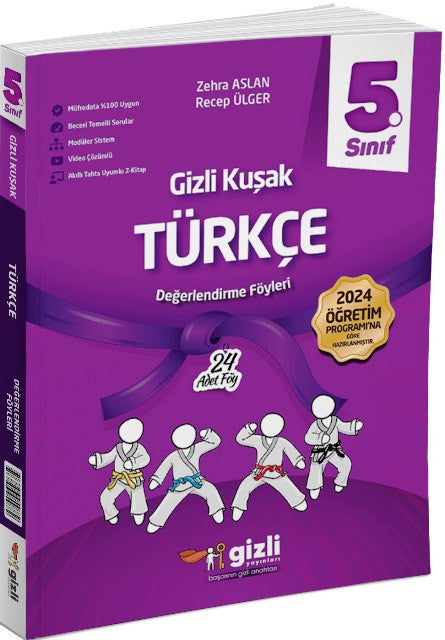 5. Sınıf Türkçe Gizli Kuşak Serisi Değerlendirme Föyleri 2025 - Kolektif kitap kapağı