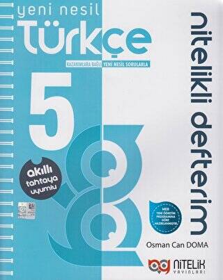 5. Sınıf Türkçe Nitelikli Defterim - Osman Can Doma kitap kapağı