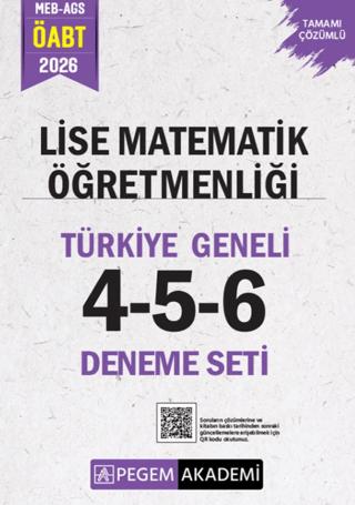 2026 MEB AGS ÖABT Lise Matematik Öğretmenliği Tamamı Çözümlü Türkiye Geneli 4-5-6 (3'lü Deneme Seti)