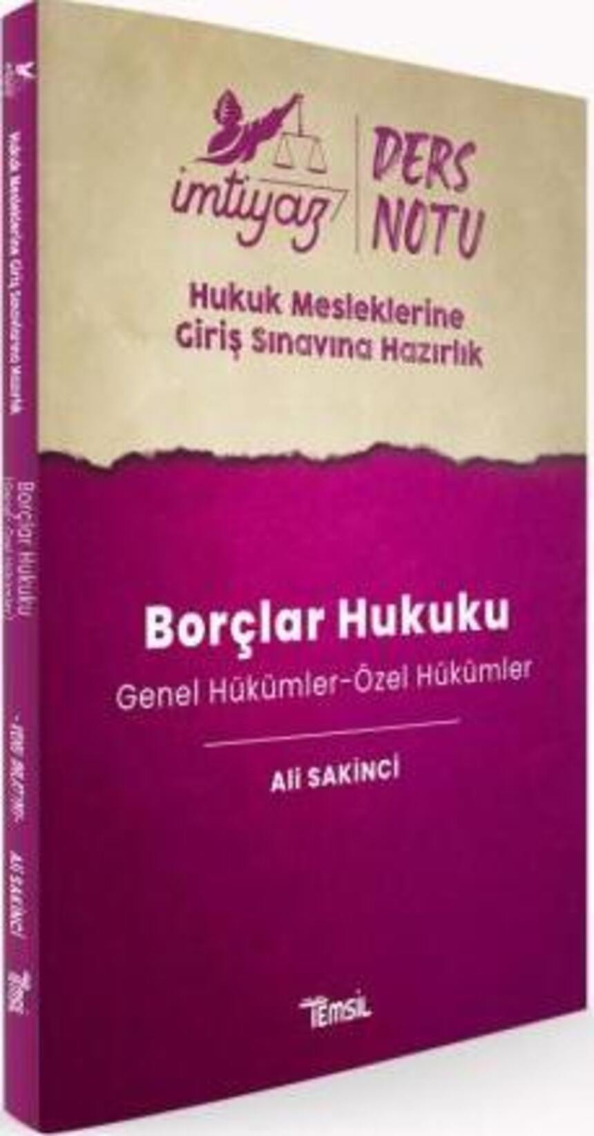 İmtiyaz HMGS Borçlar Hukuku Genel Hükümler - Özel Hükümler Ders Notları | Temsil Kitap (Ciltsiz)