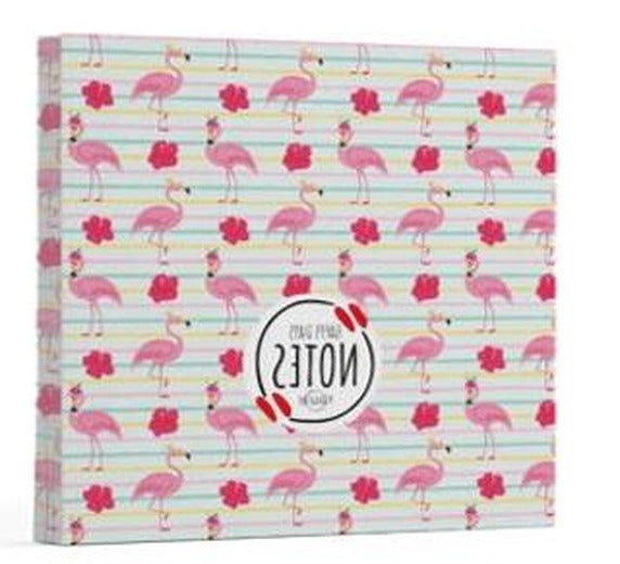 Flamingo 2 - Çizgisiz Yan Boyamalı Defter | Vivago Art