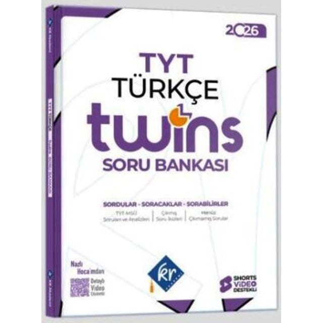 TYT Twins Türkçe Soru Bankası | KR Akademi (İnce Kapak)