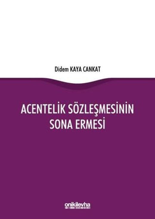 Acentelik Sözleşmesinin Sona Ermesi | On İki Levha Yayınları (Ciltsiz)