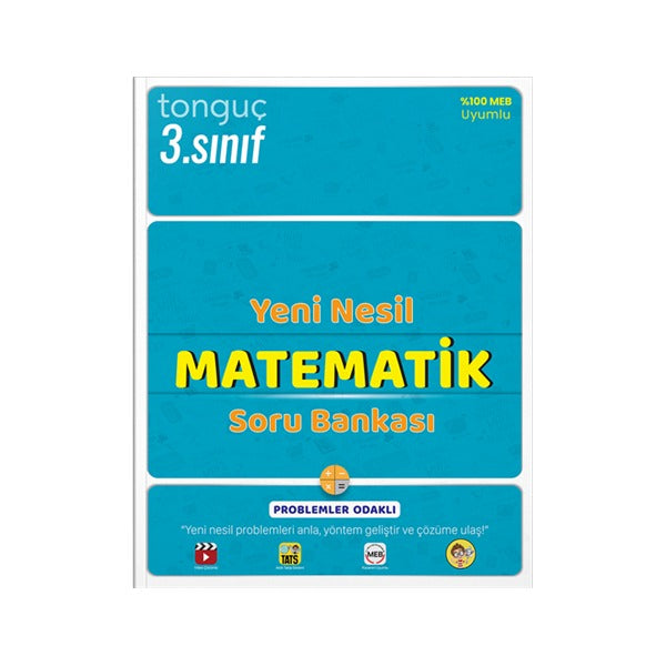 3.Sınıf Yeni Nesil Matematik Soru Bankası | Tonguç Akademi (İnce Kapak)