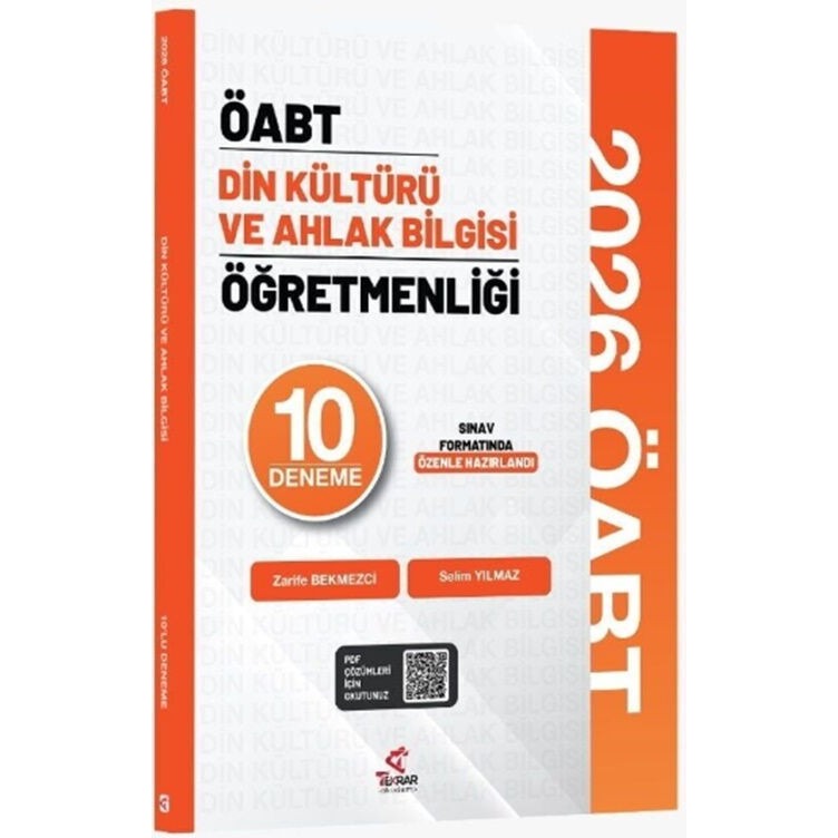 2026 ÖABT MEB-AGS Din Kültürü ve Ahlak Bilgisi Öğretmenliği 10 Deneme Çözümlü | Tekrar Akademi Yayınları (Ciltsiz)