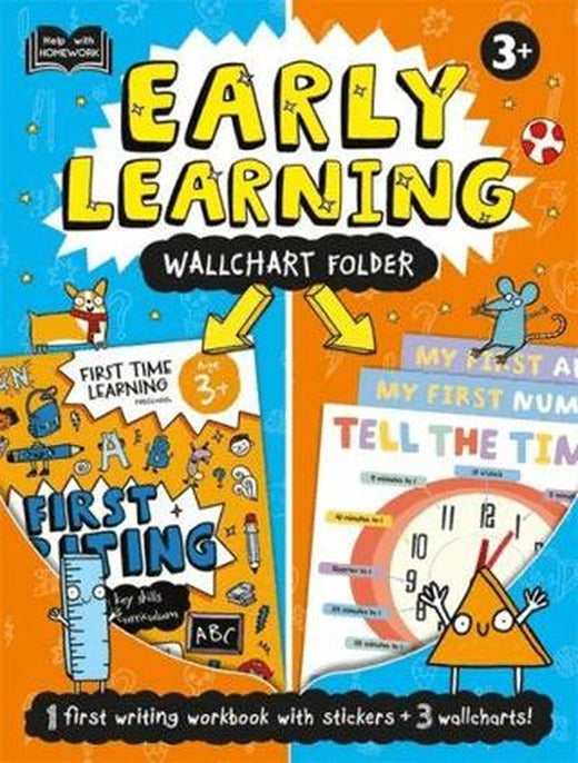 Help With Homework: 3+ Early Learning Wallchart Folder | Autumn Publishing (Ciltsiz)