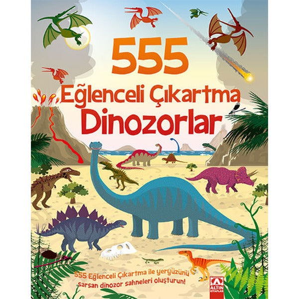 555 Eğlenceli Çıkartma Dinozorlar | Altın Kitaplar