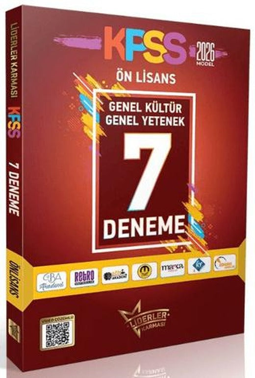 2026 KPSS Ön Lisans Genel Kültür Genel Yetenek 7 Deneme | Liderler Karması Yayınları (Ciltsiz)