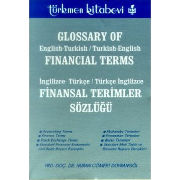 Finansal Terimler Sözlüğü / Glossary of Financial Terms | Türkmen Kitabevi (Ciltsiz)