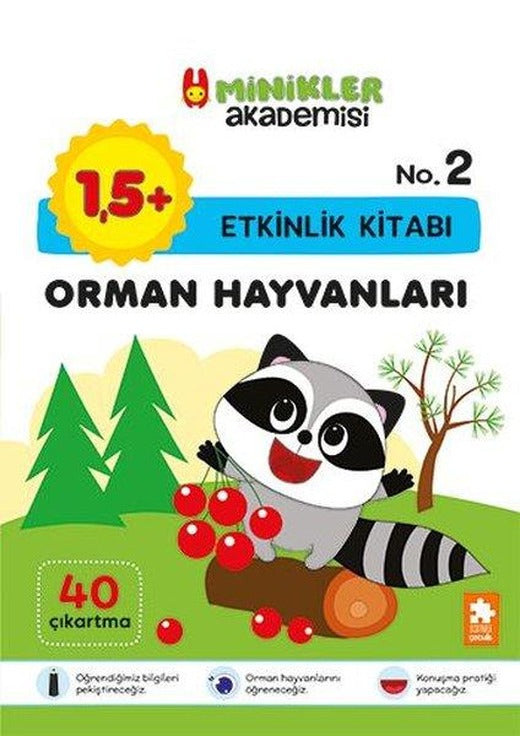 Orman Hayvanları Etkinlik Kitabı - Minikler Akademisi | Eksik Parça Yayınları (İnce Kapak)