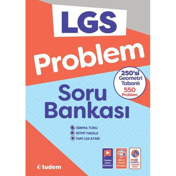 LGS Problem Soru Bankası | Tudem Yayınları - Ders Kitapları (İnce Kapak)