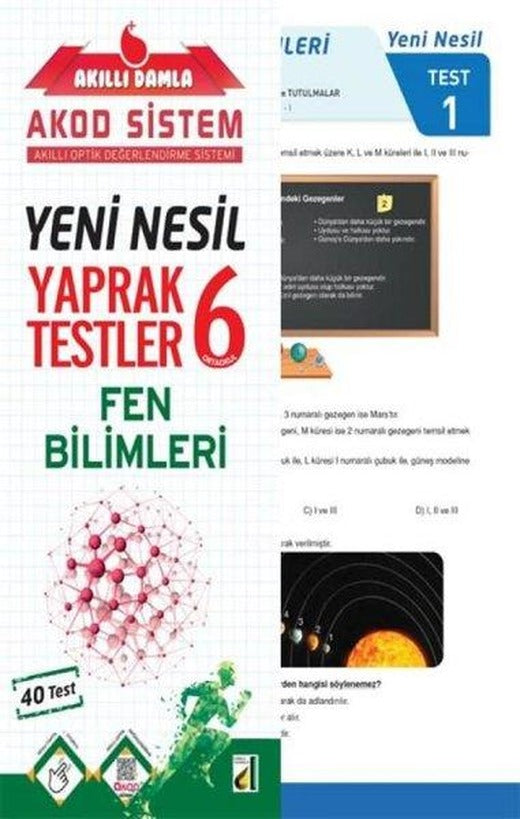 6.Sınıf Fen Bilimleri Yeni Nesil Yaprak Testler | Damla Yayınevi (İnce Kapak)