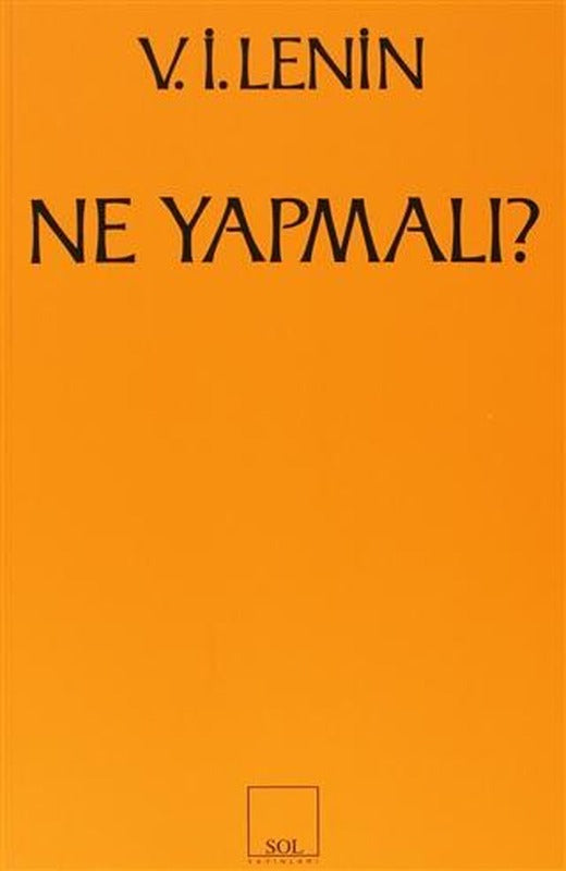 Ne Yapmalı? Hareketimizin Canalıcı Sorunları